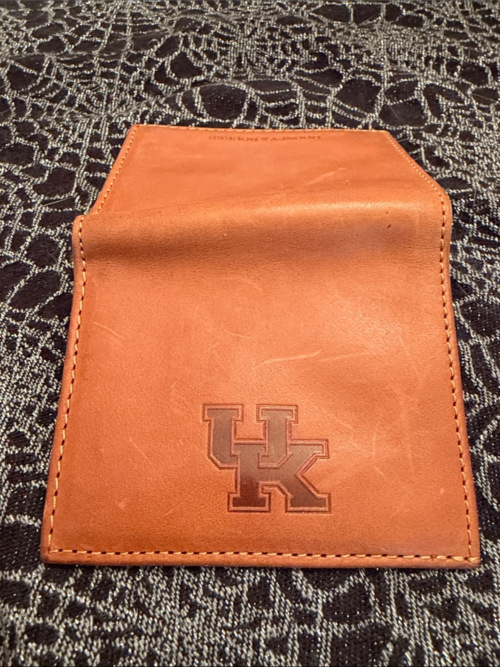 Dooney and Bourke leather University of Kentucky UK Wildcats bifold wallet men’s